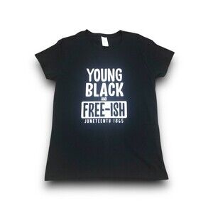 Men's "Young Black & Free-Ish" Graphic T-Shirt - Med